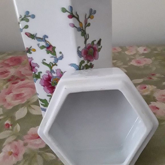 Vintage ELIZABETH ARDEN Lidded Ceramic Container - Vanity Tray - Picture 4 of 5